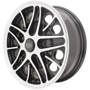 Jante COSMIC 5.5 x 15’’ noire et polie 5x205 (ET 22)