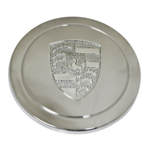 Cache moyeu en métal chromé