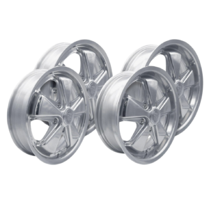 Set de 4 jantes FUCHS 5 x 130 polies en 4,5 x 17" (ET35) et 6 x 17" (ET28)