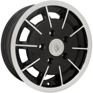 Jante 5 x 130 GASBURNER 5.5 x 15’’ noire et polie  (ET 45)