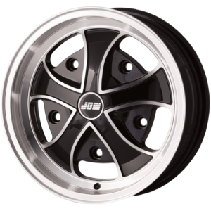 Jante IRON CROSS noire et polie  5,5x15''  5 x 205  (ET20)