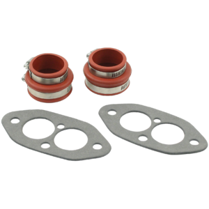 Kit complet de soufflets d’admission en caoutchouc rouge pour moteur D/A