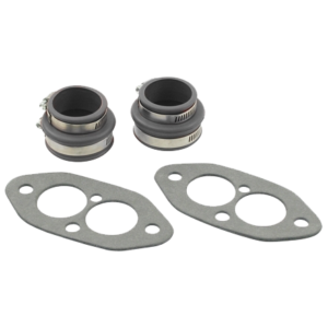 Kit complet de soufflets d’admission en caoutchouc noir pour moteur D/A