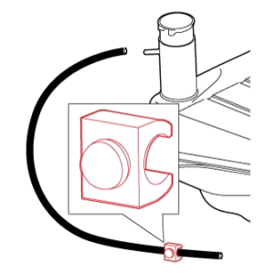 Clip de retenue de durite de mise à l'air de réservoir 61-67