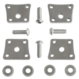 Kit de fixation de réservoir à essence en inox poli VINTAGE SPEED