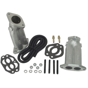 Set de 2 pipes d’admission alu pour carburateurs kadron