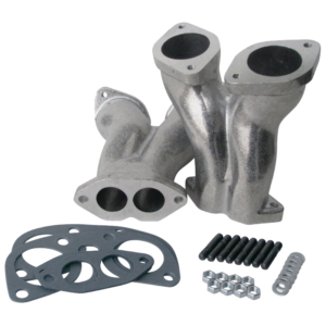 Set de 2 pipes d’admission décalées CB PERF pour alignement des carbus double corps IDF/DLRA