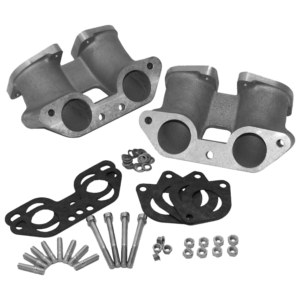 Set de 2 pipes d'admission courtes 4 trous CSP pour IDF/HPMX/DLRA en 48mm