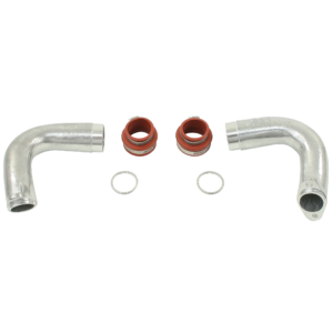 Set de 2 cornes alu pour adapter pipe dble adm sur moteur simple adm (vendu avec joints et manchettes)