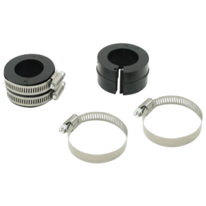 Set de 2 soufflets d’admission + résistants; fendus pour éviter le démontage du moteur (vendu avec 4 colliers)