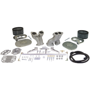 Tringlerie EMPI complète avec tringlerie, filtres et pipes déportées pour alignement des carbus