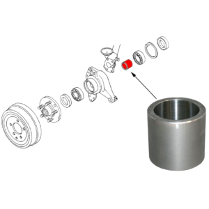 Entretoise de roulement arrière 68-