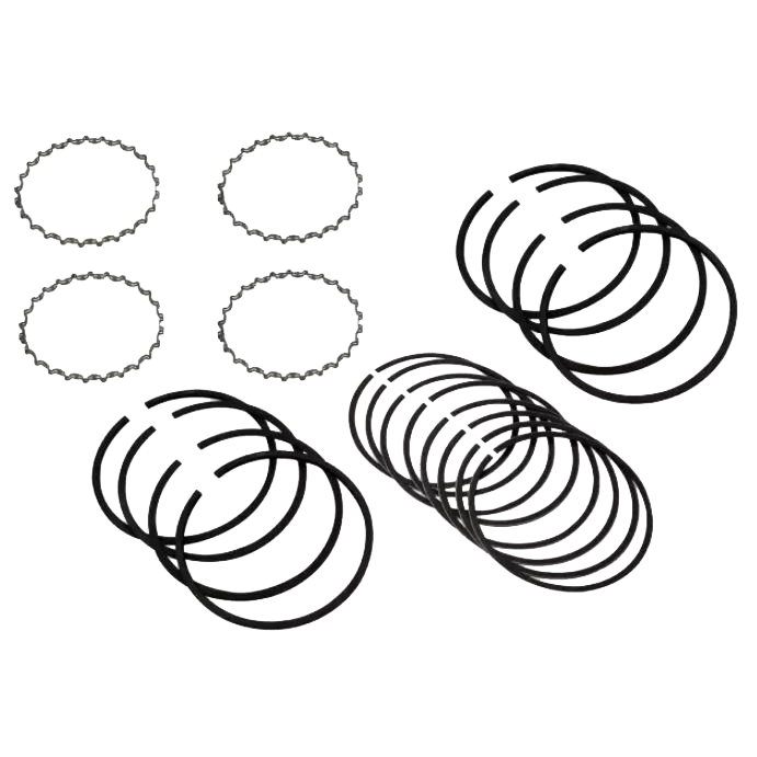 Set de 4 segments 77mm 1200cc et pied moulé 30cv  ( 2.5 / 2.5 / 4 )