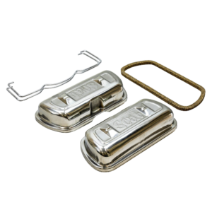 Set de 2 caches-culbuteurs SCAT  inox à clips