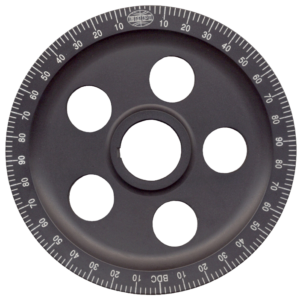 Poulie de vilebrequin alu anodisé noir avec logo EMPI