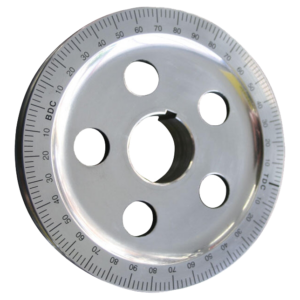 Poulie de vilebrequin alu 5 trous diam 145mm