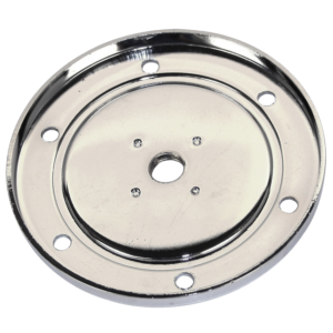 Plaque de vidange chromée (vendu sans vis de vidange)