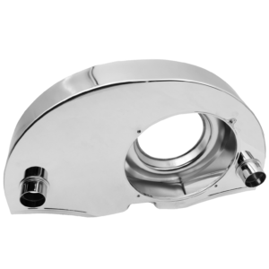 Turbine moteur chromée avec chauffage et sans radiateur