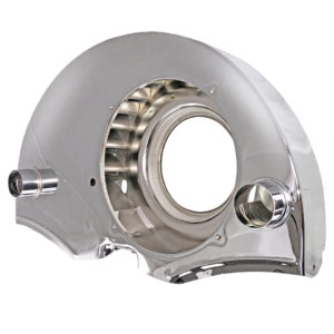 Turbine moteur chromée avec chauffage et avec radiateur