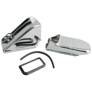 Set de 2 tôles sortie de radiateur d’huile chromées