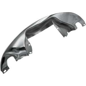 Tôle arrière moteur chromée sans prise chauffage (avec découpe réchauffage)