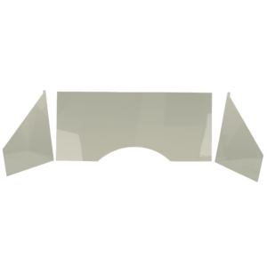 Entourage moteur chromé lisse (3 tôles)