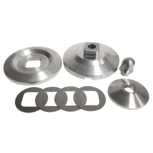 Poulie de dynamo/alternateur en alu anodisé argent JAYCEE