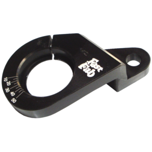 Bride de fixation d’allumeur graduée anodisé noir FAST FAB