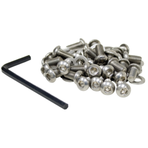 Set de 34 vis inox à 6 pans + rondelles