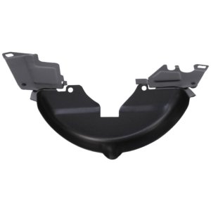 Tôle dessous poulie noire -7/71 avec trou de trop plein