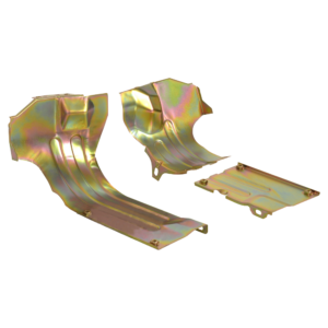 Set de 3 tôles inférieures de conduite d'air galvanisées gauche et droit pour moteur 1200