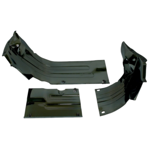 Set de 3 tôles inférieures conduite d’air noires g et d (comme origine)