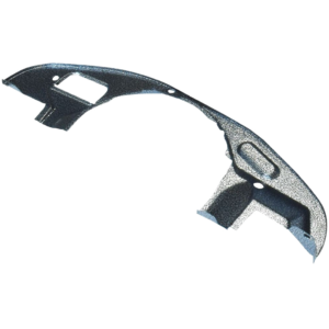 Tôle avant moteur noire  8/67- peinte en époxy aspect martellé gris