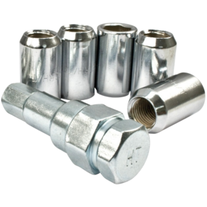 Set de 5 écrous + clé pour jante BRM T2 8/71-  (diamètre extérieur 20mm)