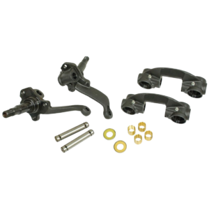 Set de 2 fusées à pivots complètes forgées prévues pour tambours