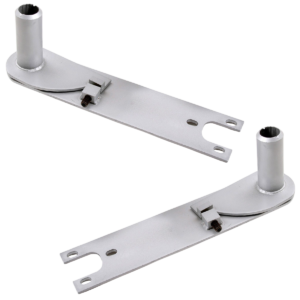 Set de 2 lames de torsion réglables pour train arrière à trompettes en 627mm