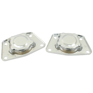 Set de 2 couvercles chromés de barre de torsion arrière pour trompettes