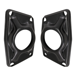 Set de 2 couvercles noirs de lame de torsion arrière pour trompettes (pour silentbloc rond) T1 10/52-8/59 et Porsche 356 A/B