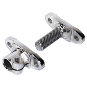 Kit montage flector sur colonne / boitier chromé (2 pièces en T)