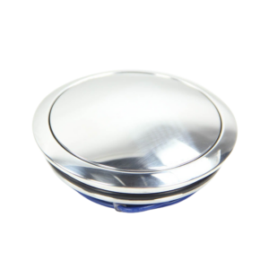 Bouton de klaxon en aluminium pleine masse sans logo pour volant réf 07040