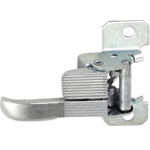 Gache de porte droite chromée 68-72