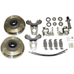 Kit frein à disques avant 5x205 pour pivots -7/65 complet avec maitre cylindre et flexibles