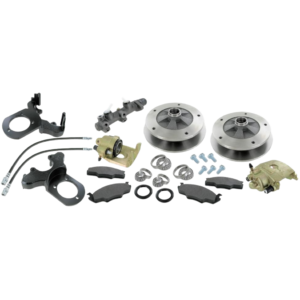 Kit frein à disques avant 5x205 pr rotules 8/65-7/68 complet avec maitre cylindre et flexibles