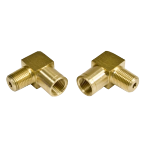 Set de 2 adaptateurs à 90° de durite de frein Mâle 1/8'' NPT vers femelle M10x100