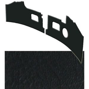 Set de 2 cartons NOIR devant le pédalier 68-70