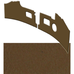 Set de 2 cartons TAN devant le pédalier 68-70