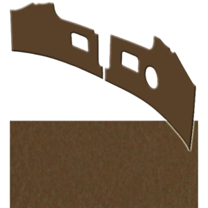 Set de 2 cartons TAN devant le pédalier 71-79