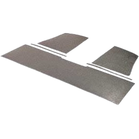 Ciel de toit de cabine avant en plastique gris, aspect granulé identique aux cartons d'origine, Pick-up simple cabine 3/1955-7/1967 (5 pièces)