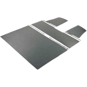 Ciel de toit de cabine avant en plastique gris, aspect granulé identique aux cartons d'origine, Pick-up double cabine 3/1955-7/1967 (8 pièces)