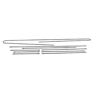 Kit tuyaux rigides de frein 1302/1303 -74 avec freinage avant à tambours